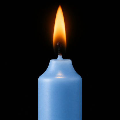 Initial Charm Ritual – Blue Ritual – Calm Mind & Less Stress candle