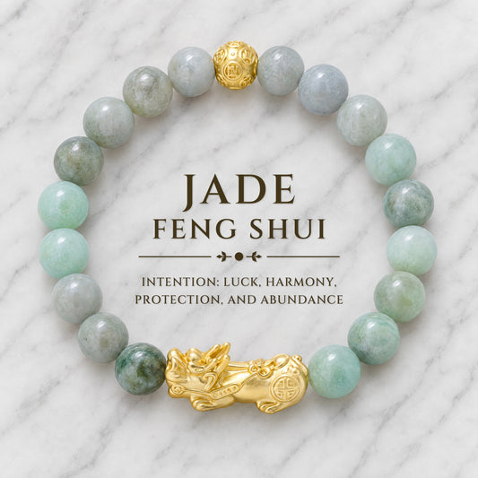 Jade Feng Shui Lucky Pixiu Prosperity & Harmony Bracelet