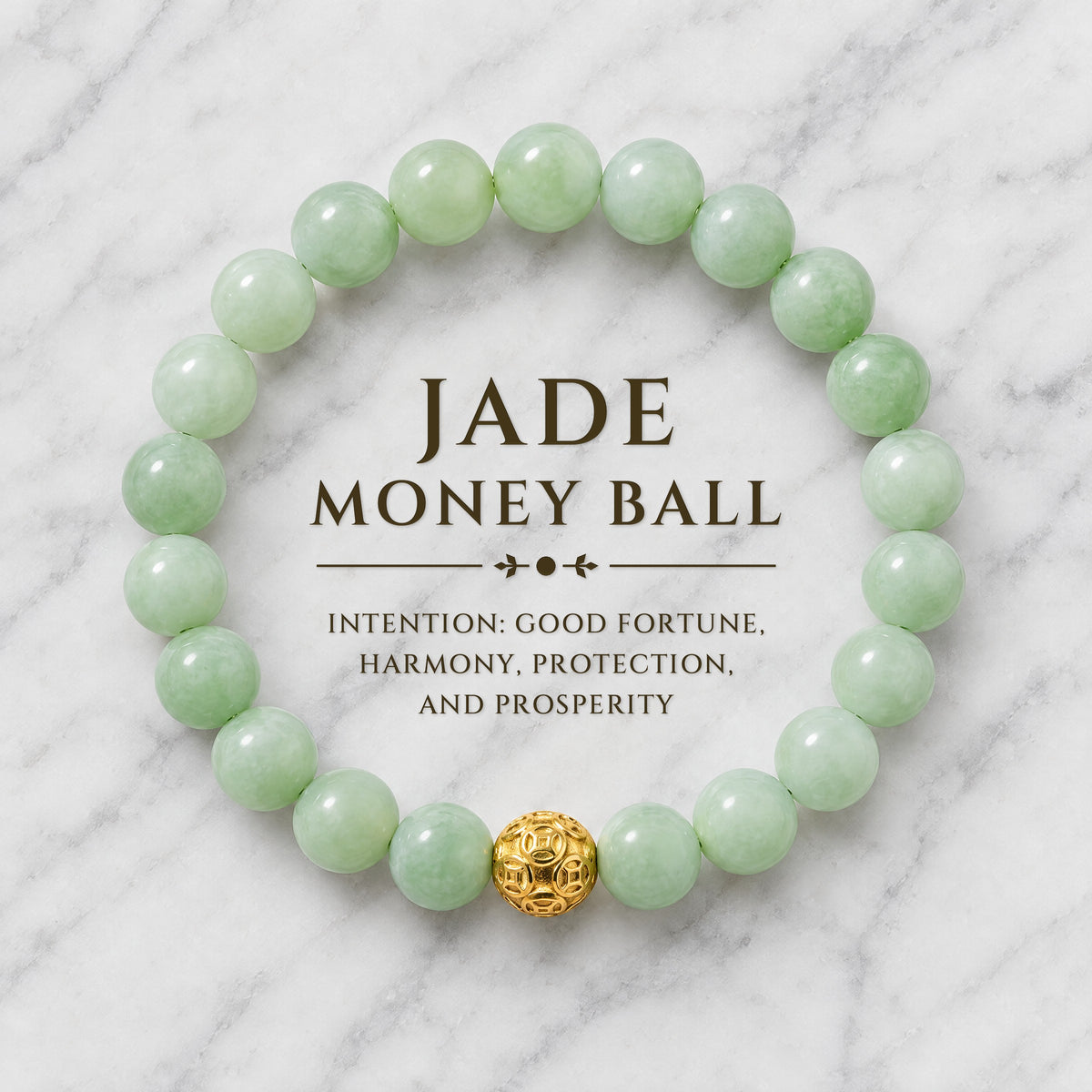 Jade Money Ball Fortune Bracelet