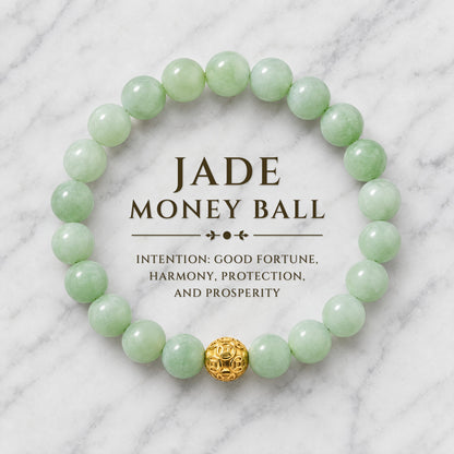 Jade Money Ball Fortune Bracelet