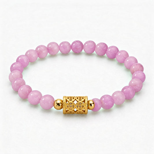 Kunzite 11:11 Wealth Key Gemstone Bracelet