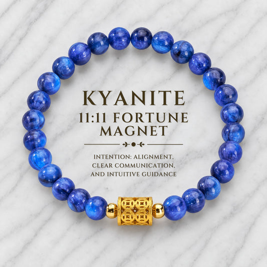 Kyanite Wealth Portal 11:11 Gemstone Bracelet