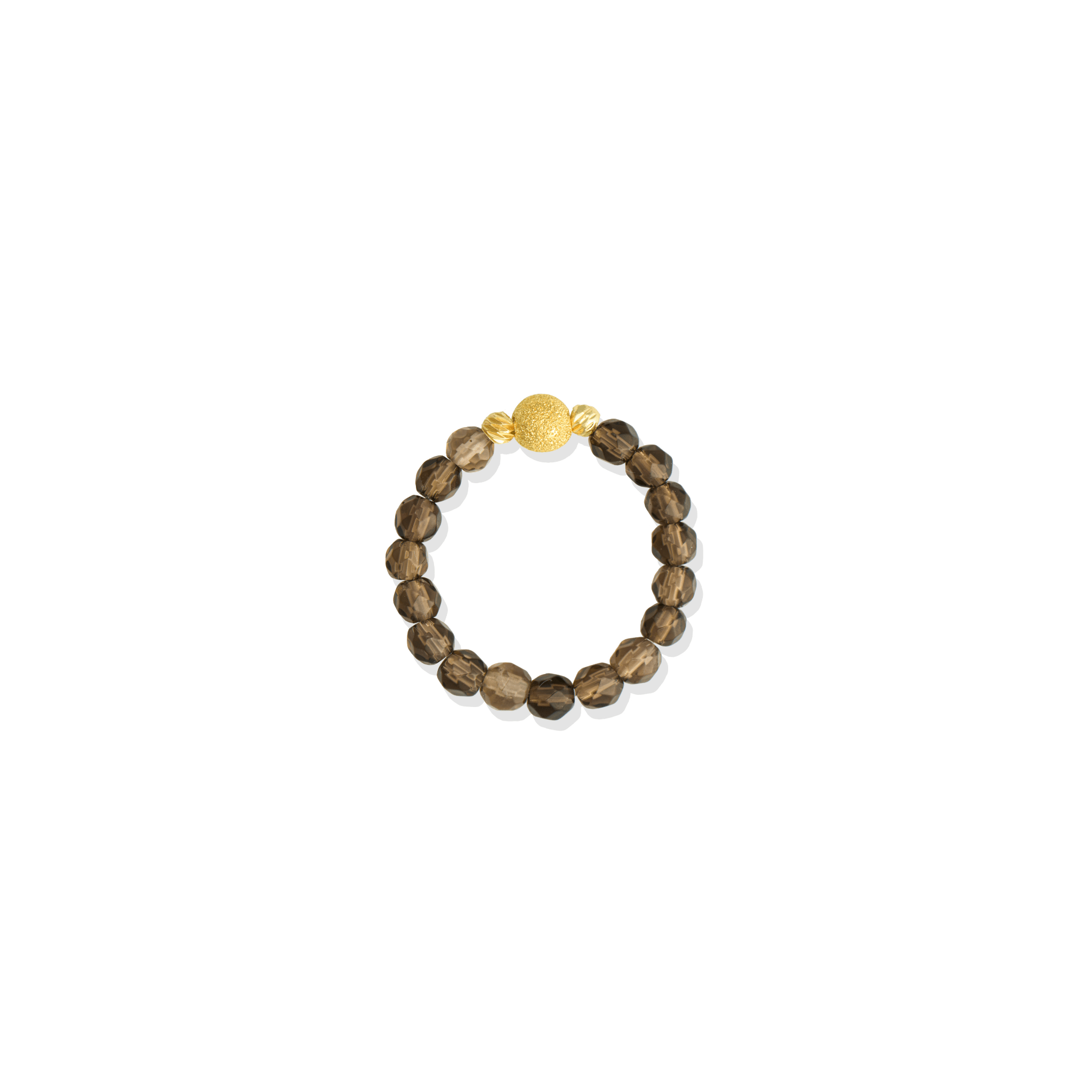 Larimar Gold Vermeil Stretch Ring - Communication - Eat.Read.Love.