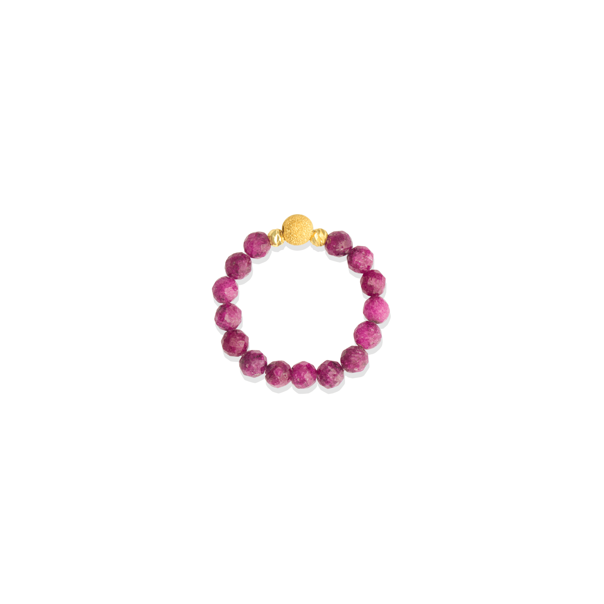 Larimar Gold Vermeil Stretch Ring - Communication - Eat.Read.Love.