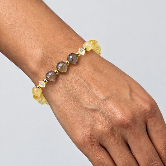 Leo Lucky Zodiac Trio Crystal Bracelet