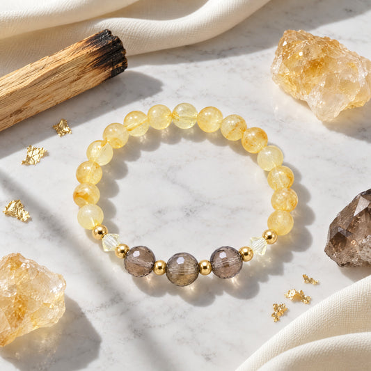 Leo Lucky Zodiac Trio Crystal Bracelet