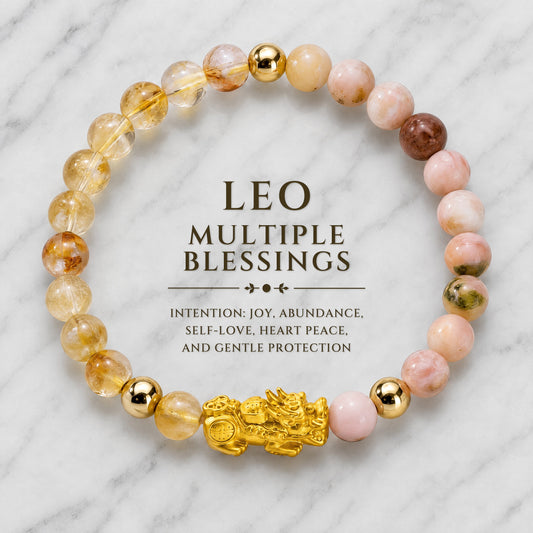 Leo Zodiac Feng Shui Pixiu Bracelet