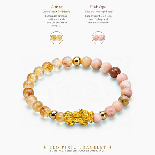 Leo Zodiac Feng Shui Pixiu Bracelet
