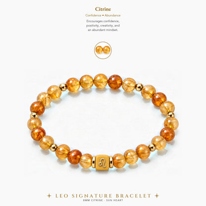 Leo Zodiac Signature Bracelet