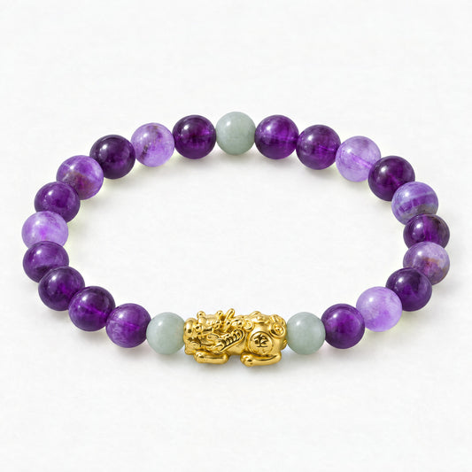 Lucky Fortune Pixiu Amethyst - Year Of The Snake