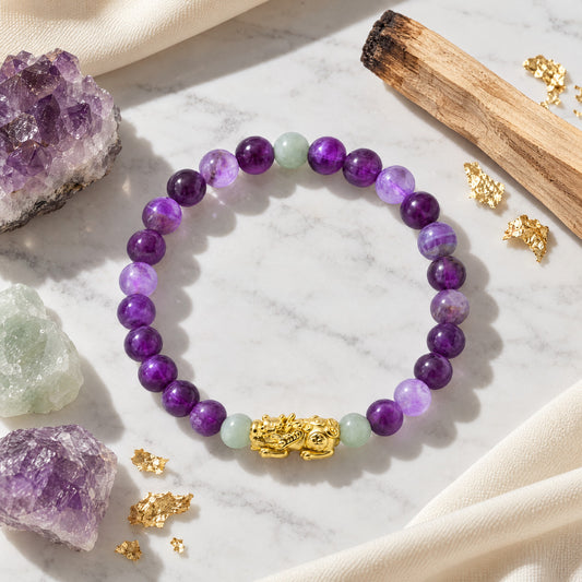 Lucky Fortune Pixiu Amethyst - Year Of The Snake