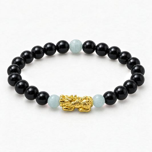 Lucky Fortune Pixiu Black Obsidian - Year Of The Rabbit