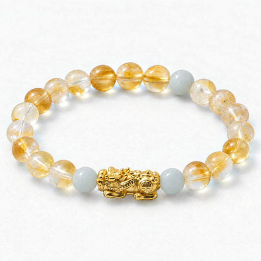 Lucky Fortune Pixiu Citrine - Year Of The Monkey