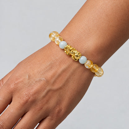 Lucky Fortune Pixiu Citrine - Year Of The Monkey