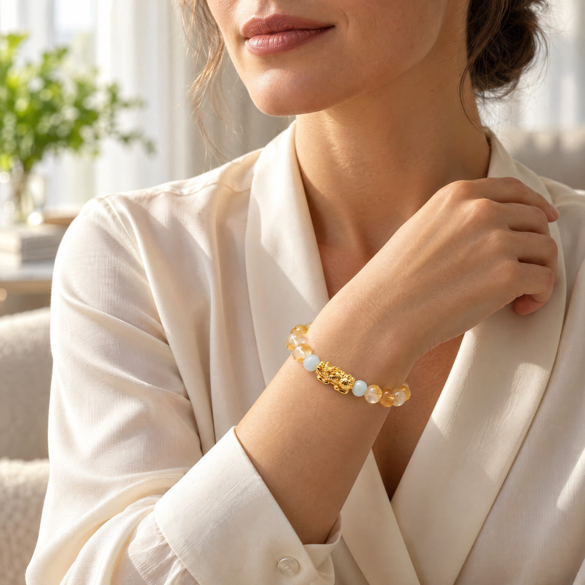 Lucky Fortune Pixiu Citrine - Year Of The Monkey