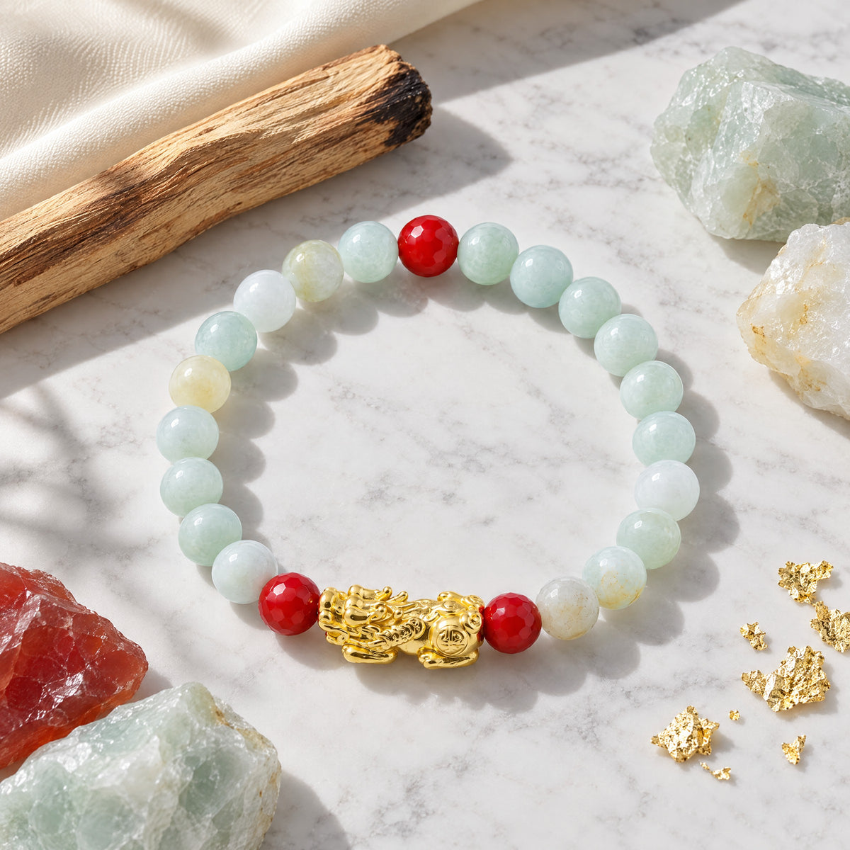 Lucky Fortune Pixiu Jade - Year Of The Rooster