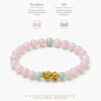 Lucky Fortune Pixiu Rose Quartz - Year Of The Tiger