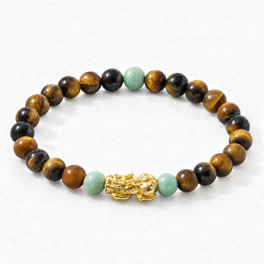 Lucky Fortune Pixiu Tigers Eye - Year Of The Ox