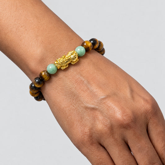 Lucky Fortune Pixiu Tigers Eye - Year Of The Ox