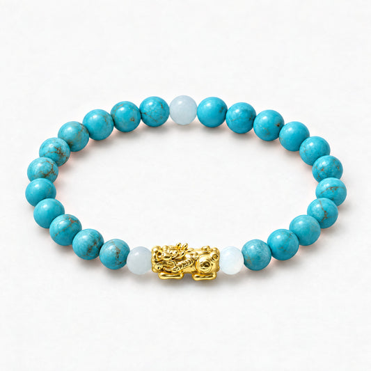 Lucky Fortune Pixiu Turquoise - Year Of The Rat