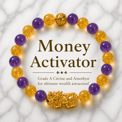 Money Activator Bracelet – Amethyst - Wealth Expand