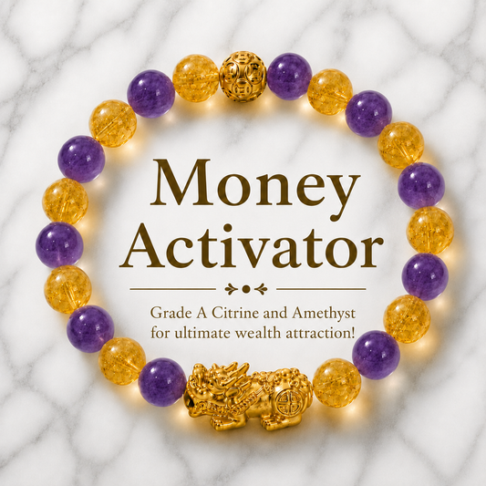 Money Activator Bracelet – Amethyst - Wealth Expand