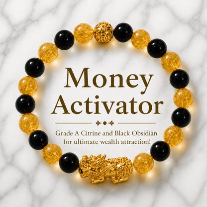 Money Activator Bracelet – Black Obsidian - Wealth Protection
