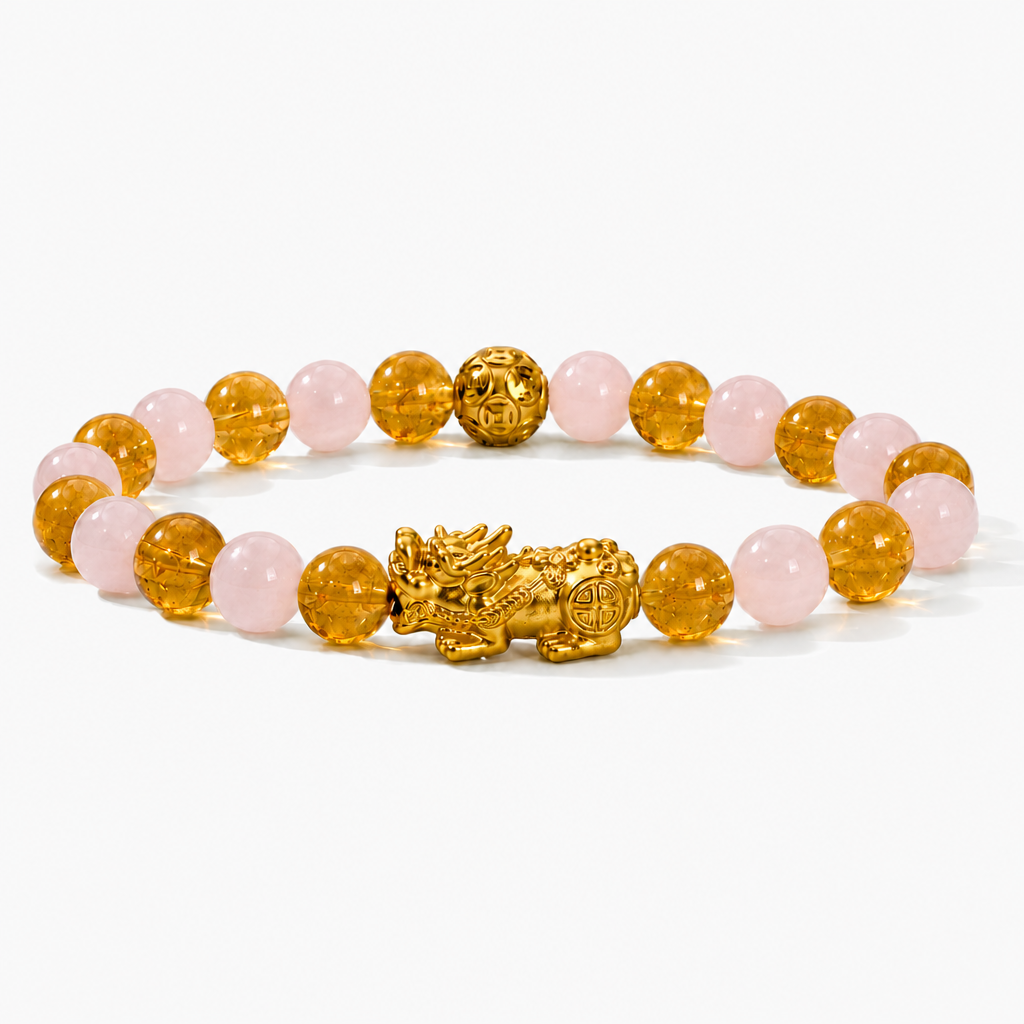 Money Activator Bracelet – Rose Quartz - Wealth Harmony