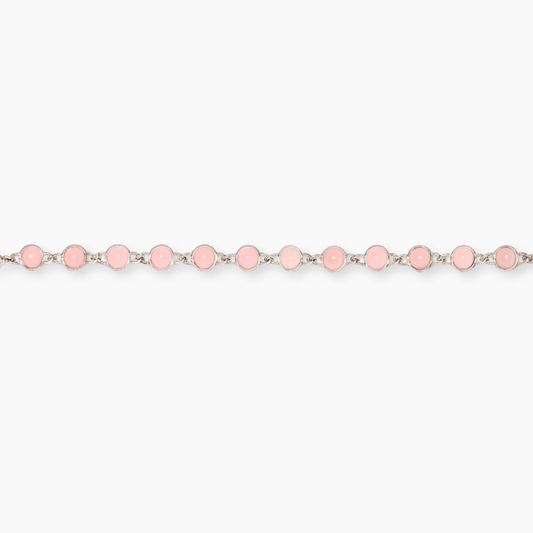 Pink Opal Sterling Silver Tennis Bracelet – Love & Romance - Eat.Read.Love.