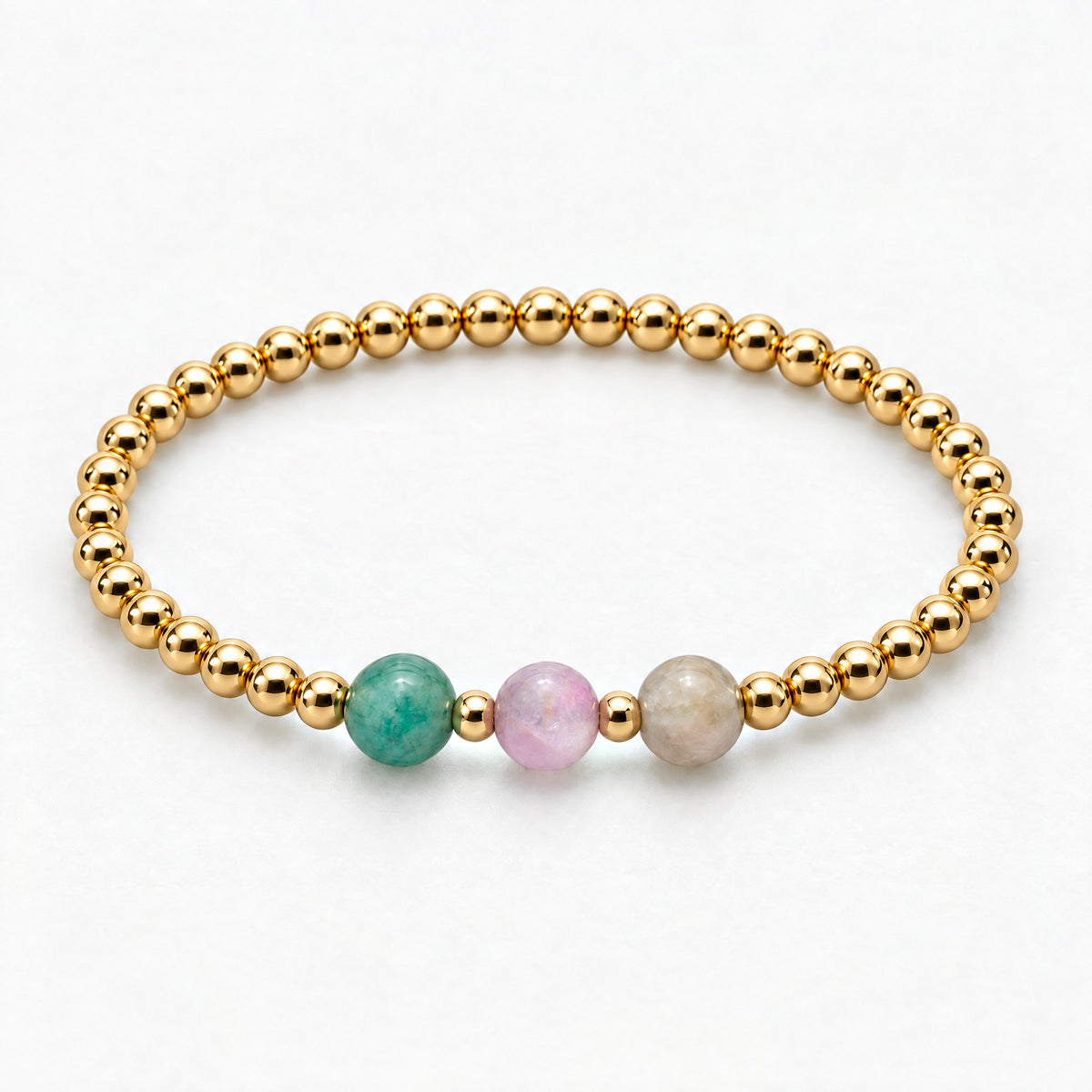 Pisces Love and Money Golden Bracelet with REAL Gold