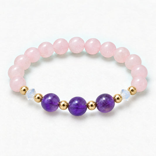Pisces Lucky Zodiac Trio Crystal Bracelet