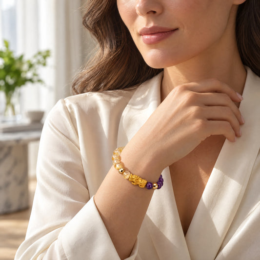 Pisces Zodiac Feng Shui Pixiu Bracelet