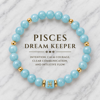 Pisces Zodiac Signature Bracelet