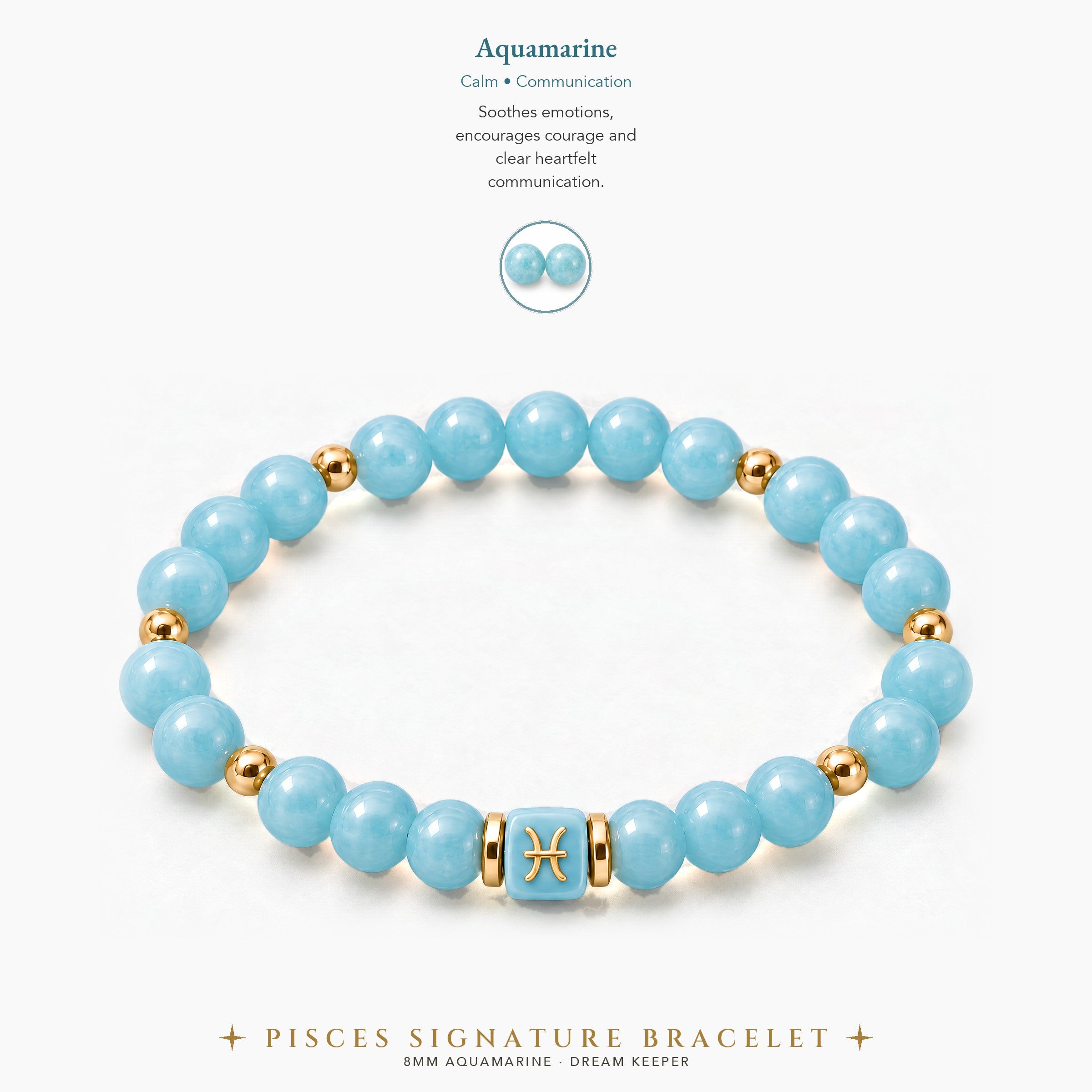 Pisces Zodiac Signature Bracelet