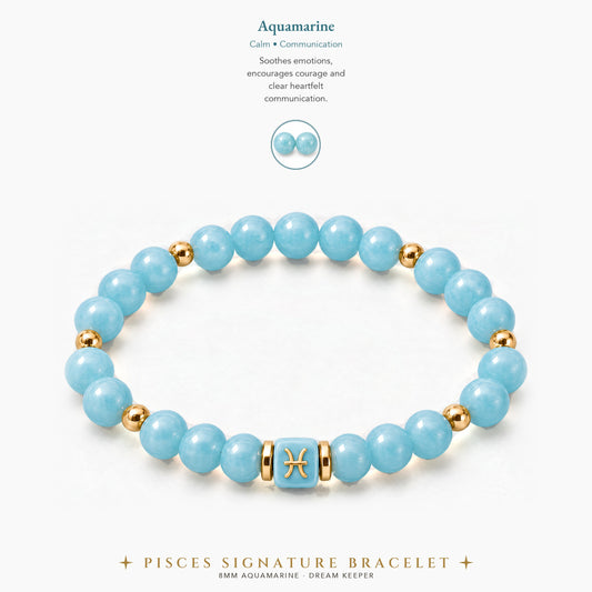 Pisces Zodiac Signature Bracelet