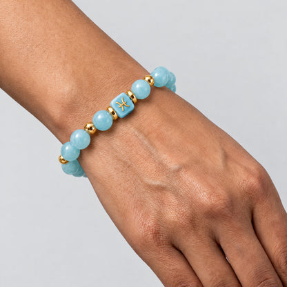 Pisces Zodiac Signature Bracelet