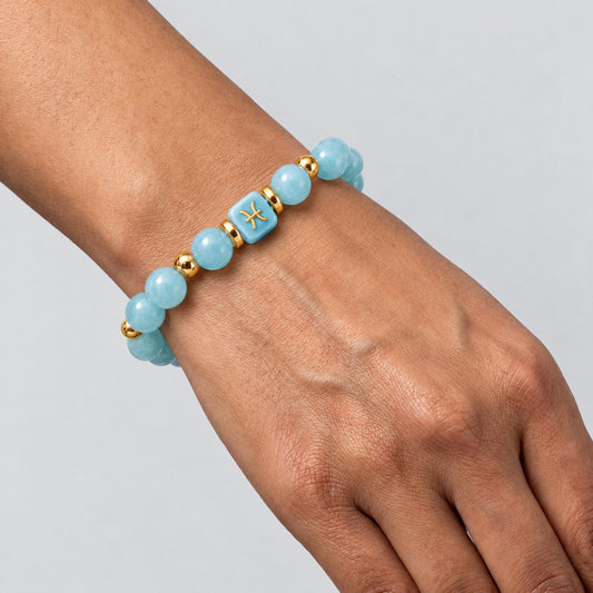 Pisces Zodiac Signature Bracelet