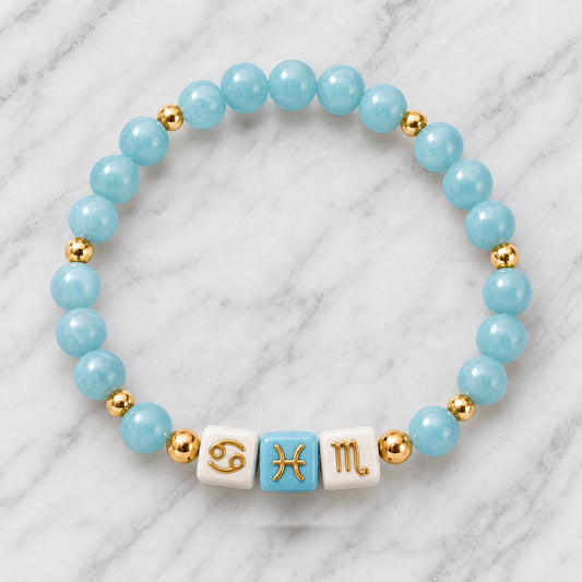 Pisces Zodiac Signature Bracelet