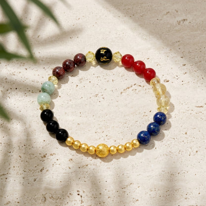 11:11 money manifestation bracelet real gold feng shui wealth jewelry - Eat.Read.Love.