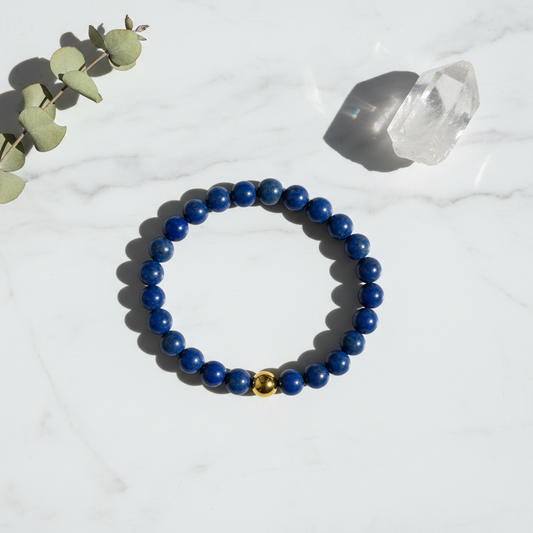 Wealth Lapis Lazuli Power Crystal Bracelet