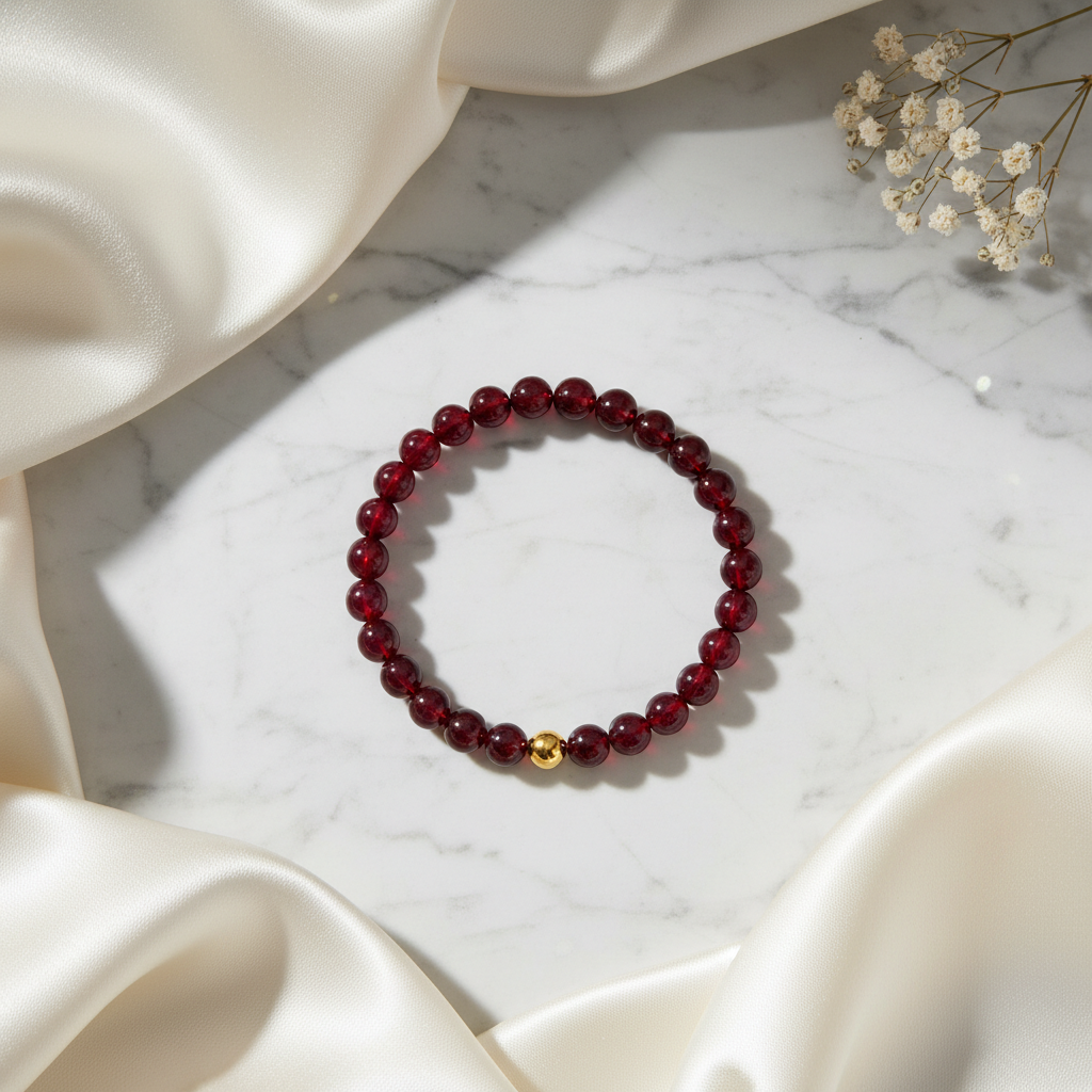 Fame Garnet Power Crystal Bracelet