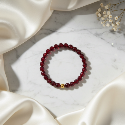 Fame Garnet Power Crystal Bracelet