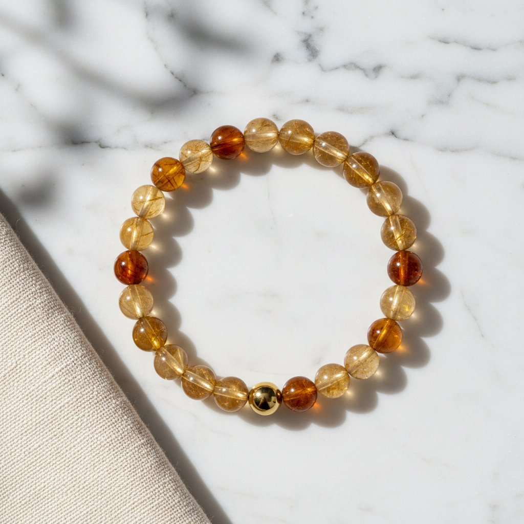 Fortune Citrine Power Crystal Bracelet