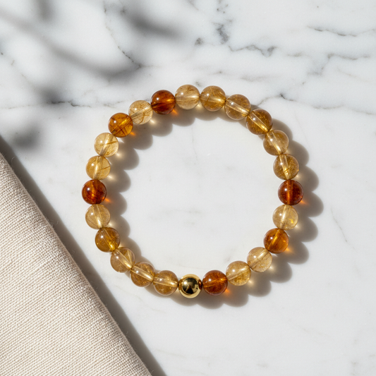 Fortune Citrine Power Crystal Bracelet