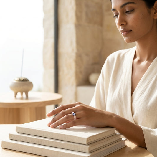 The Love Spell Rose Quartz Evil Eye Ring