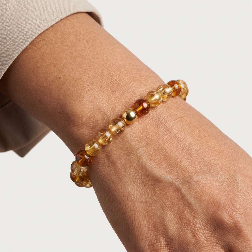 Fortune Citrine Power Crystal Bracelet