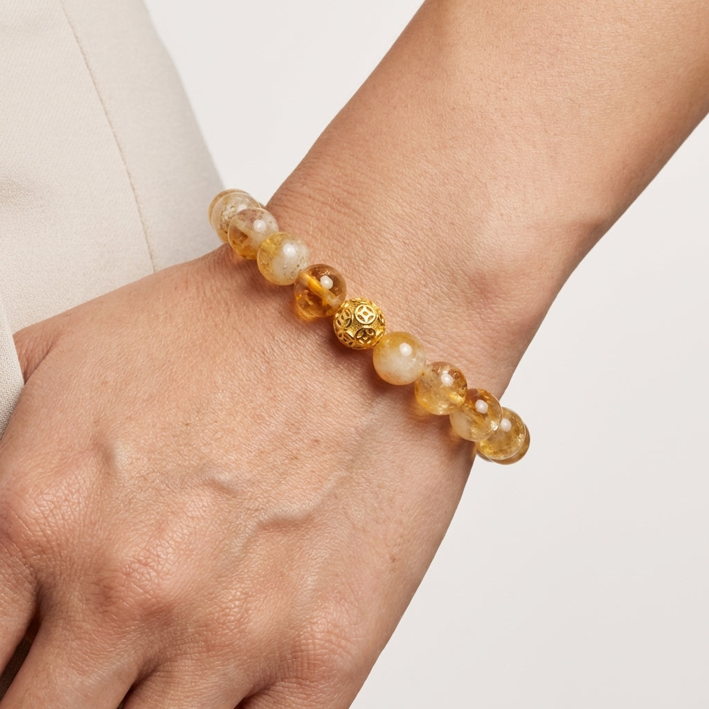 Citrine Money Ball Wealth Bracelet