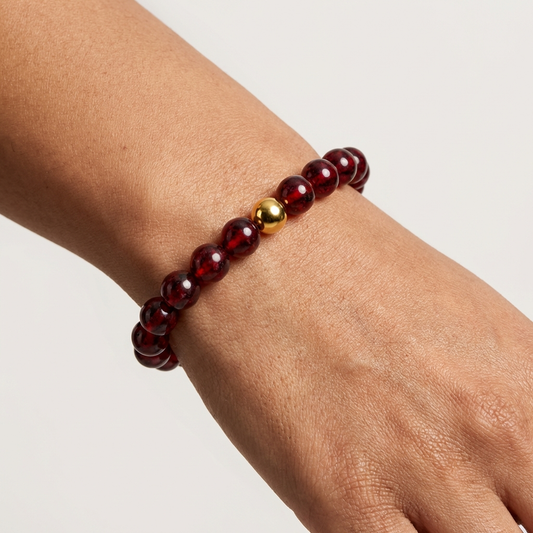 Fame Garnet Power Crystal Bracelet