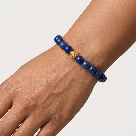 Lapis Lazuli Money Ball Abundance Bracelet