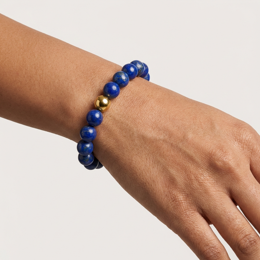 Wealth Lapis Lazuli Power Crystal Bracelet